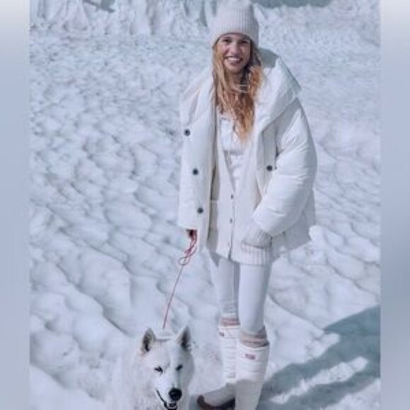 NWT Free People Ivory Cozy Cloud Puffer Dancer Jacket ~ L ~ $168 ~ Sold Out!!!! - Picture 3 of 13